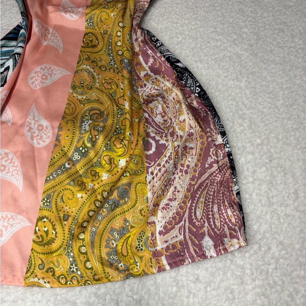 Missguided Women Multicolor Paisley Cowl Neck Cami Mini Dress - Picture 4 of 9